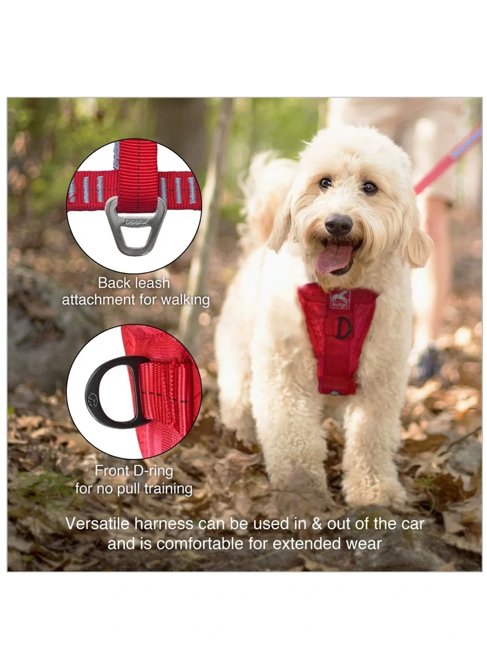 Kurgo Tru-Fit Enhanced Strength Crash Tested Smart Car Dog Harness, MED, unused!